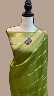 Pure Kora Tissue Handloom Banarasi Saree - The Handlooms