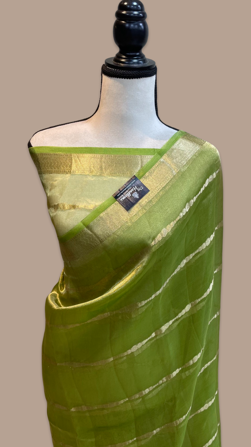 Pure Kora Tissue Handloom Banarasi Saree - The Handlooms