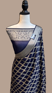 Pure Chiffon Khaddi Banarasi Saree - The Handlooms