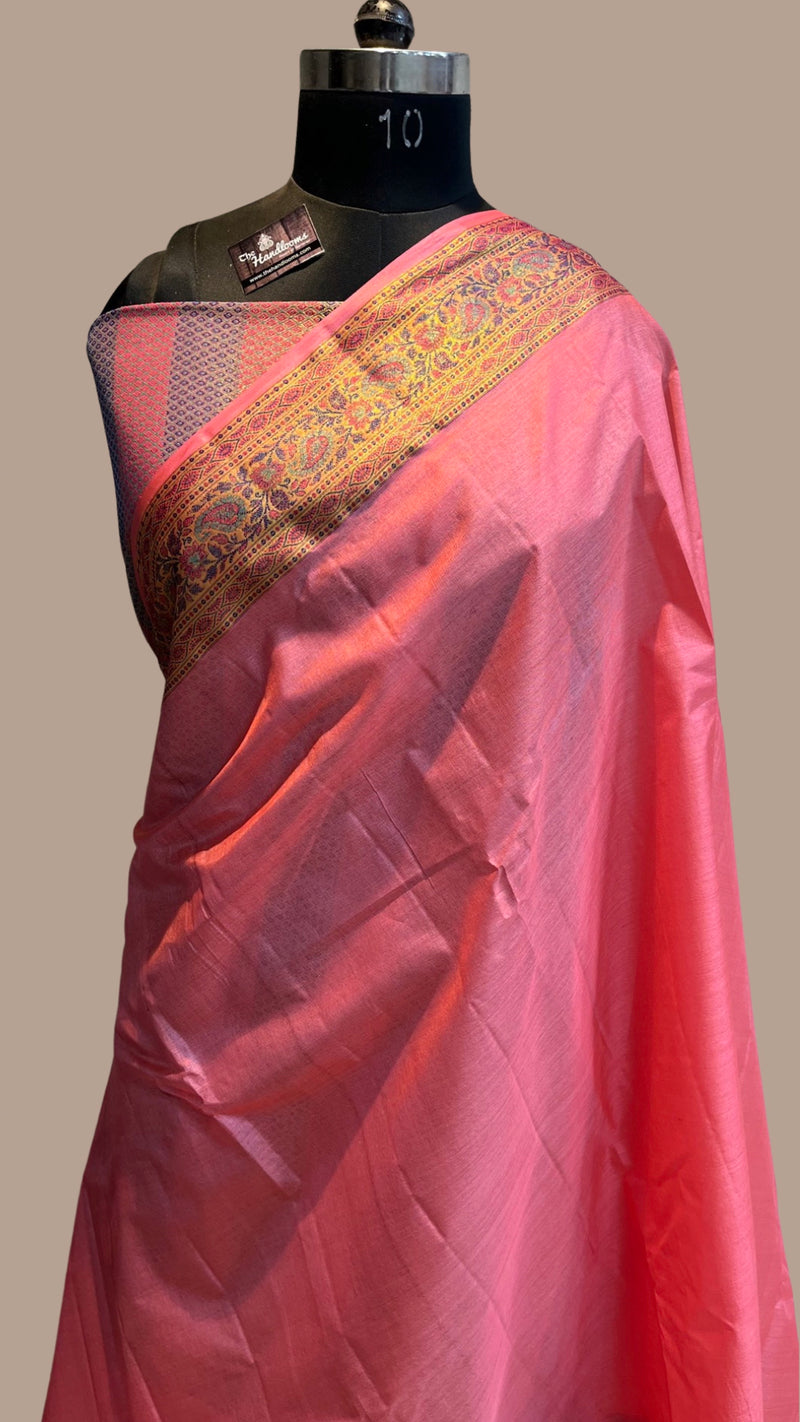 Pure Tussar Silk Handloom Banarasi Saree - The Handlooms
