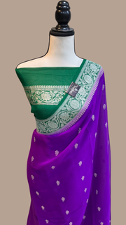 Pure Georgette Banarasi Saree - The Handlooms