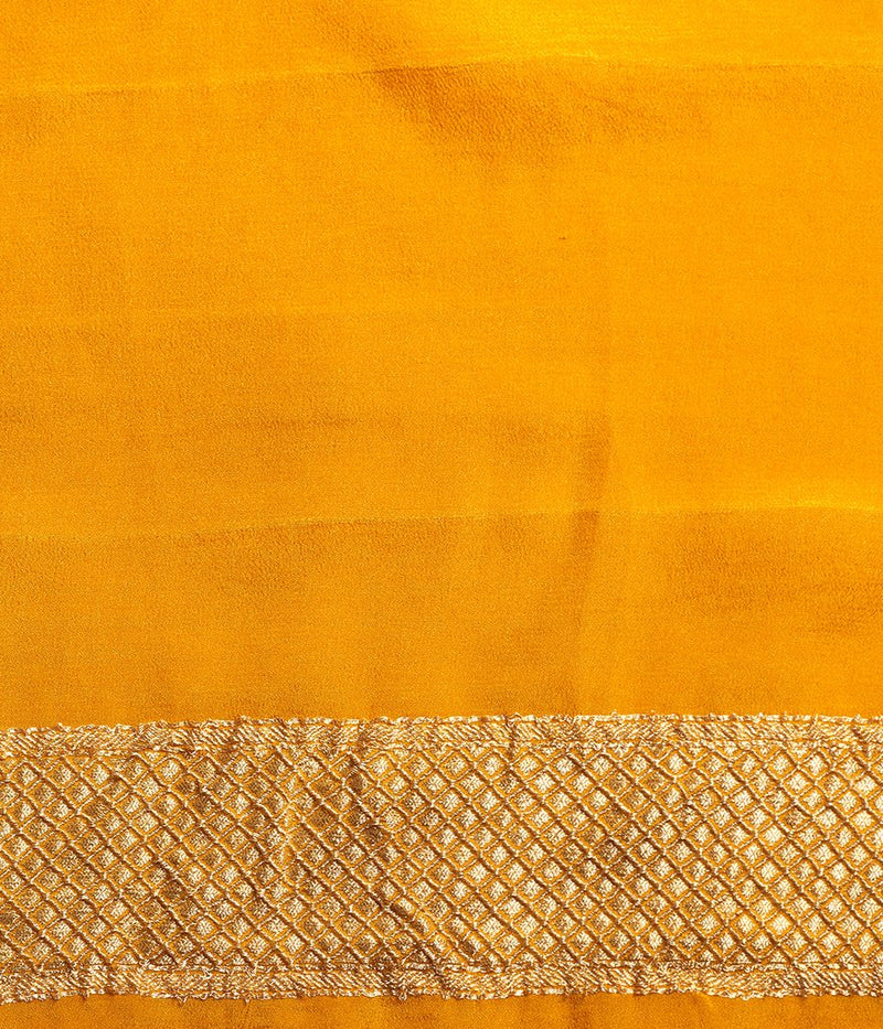 Khaddi Georgette Handloom Banarasi Saree - The Handlooms