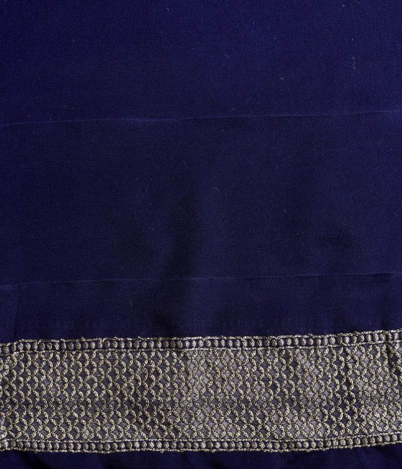 Khaddi Georgette Handloom Banarasi Saree - The Handlooms