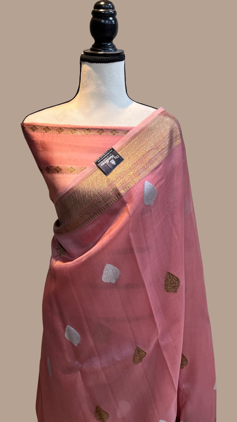 Pure Kora Handloom Banarasi Saree - The Handlooms