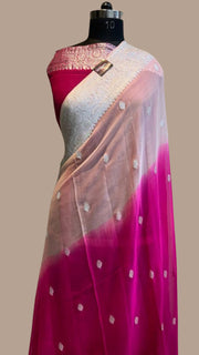 Pure Georgette Banarasi Handloom Saree - The Handlooms