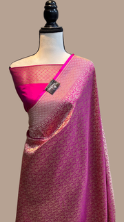 Pure Katan Silk Banarasi Handloom Saree - Tanchui Brocade - The Handlooms
