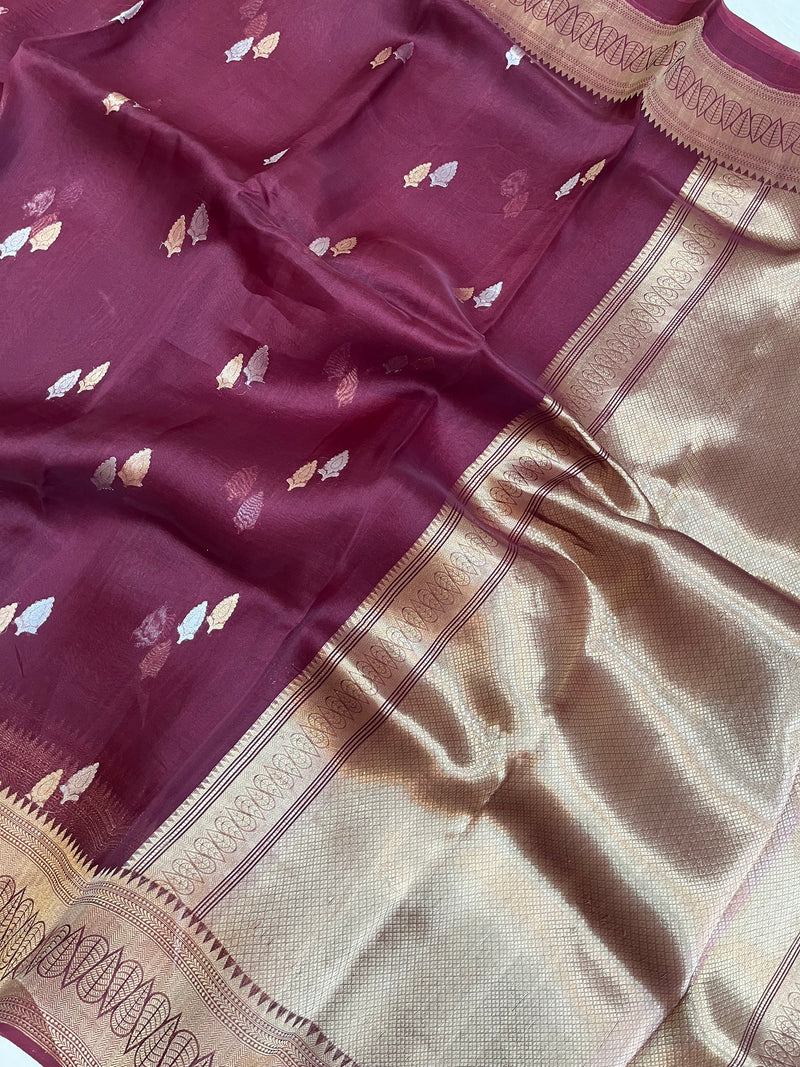 Pure Kora Handloom Banarasi Saree - The Handlooms