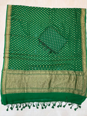 Pure Khaddi Georgette Banarasi Dress material - Antique Zari - The Handlooms