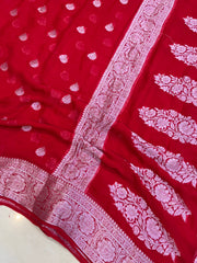 Pure Chiffon Khaddi Banarasi Saree - The Handlooms