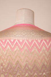 Pure Khaddi Georgette Dupatta - water zari - The Handlooms