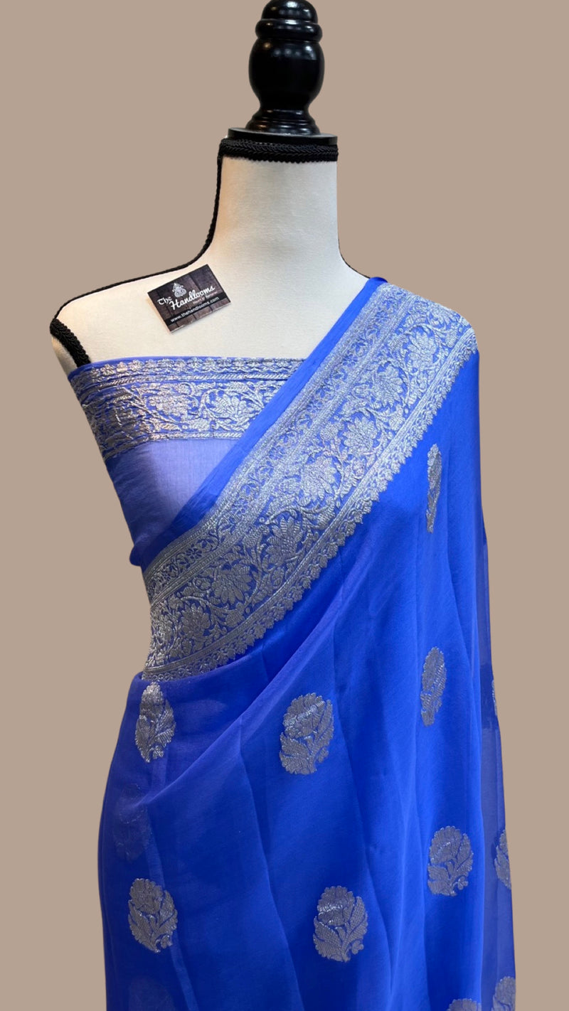 Pure Georgette Banarasi Saree - The Handlooms