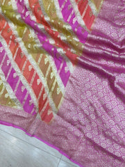 Khaddi Georgette Handloom Banarasi Saree - The Handlooms