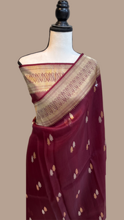 Pure Kora Handloom Banarasi Saree - The Handlooms