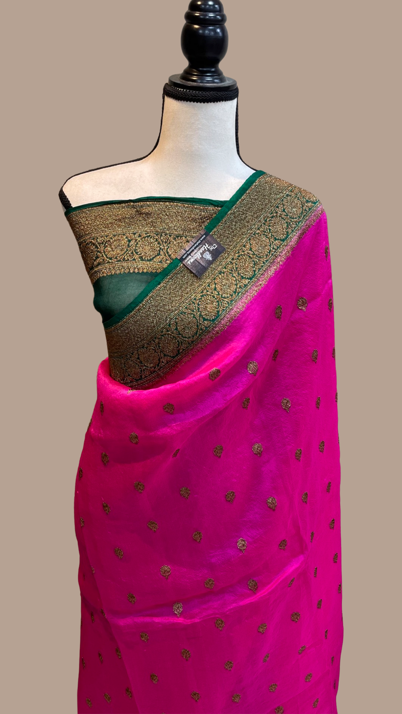 Pure Kora Handloom Banarasi Saree - The Handlooms