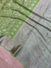 Pure Chiffon Khaddi Banarasi Saree - The Handlooms