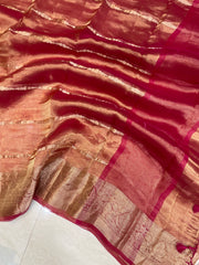 Pure Kora Tissue Handloom Banarasi Saree - The Handlooms