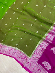 Pure Georgette Banarasi Saree - The Handlooms