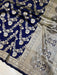 Pure Katan Silk Banarasi Handloom Saree - All over Jaal work - The Handlooms
