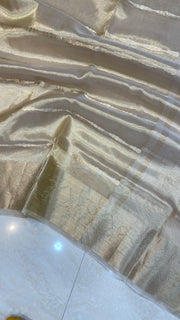 Pure Kora Tissue Handloom Banarasi Saree - The Handlooms