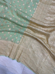 Khaddi Georgette Banarasi Saree - Sona Roopa - The Handlooms