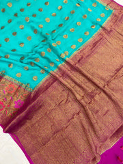 Pure Chiffon Khaddi Banarasi Saree - The Handlooms