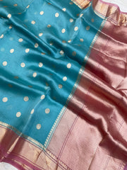 Pure Kora Handloom Banarasi Saree - The Handlooms