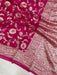 Khaddi Georgette Handloom Banarasi Saree - All over Jaal Work with meenakari - The Handlooms