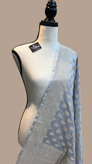 Pure Katan Silk Handloom Dupatta - The Handlooms