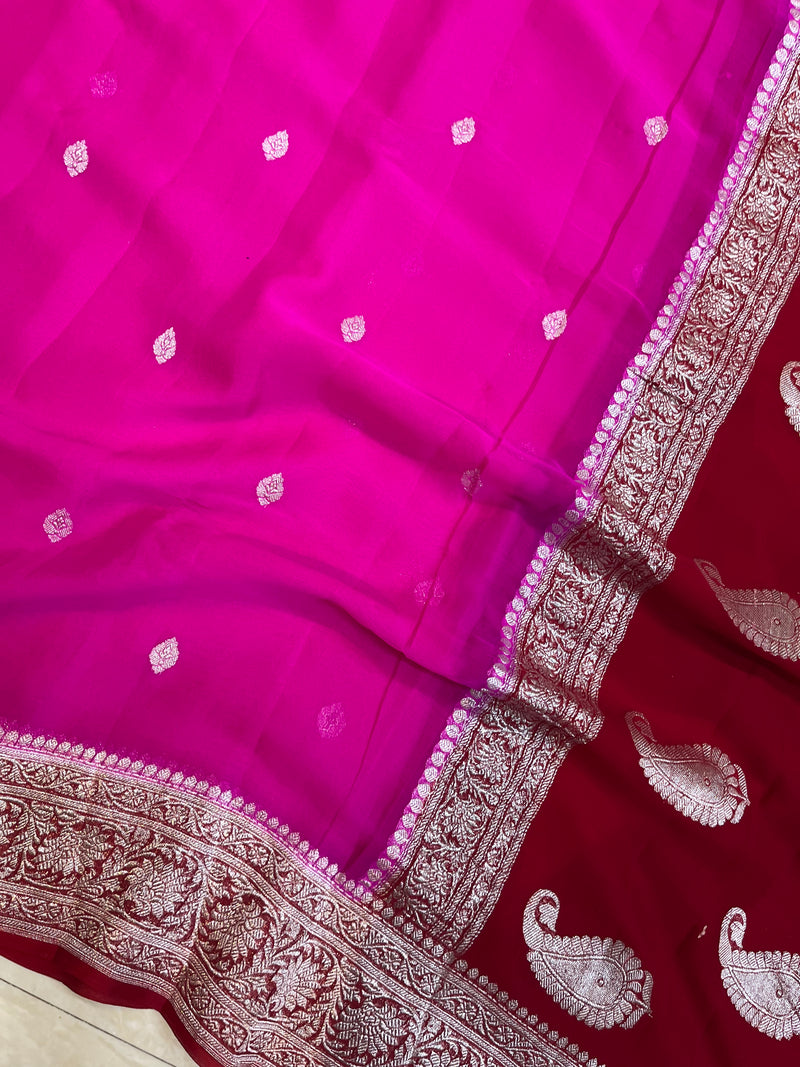 Pure Georgette Banarasi Saree - The Handlooms