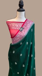Pure Georgette Banarasi Saree - The Handlooms