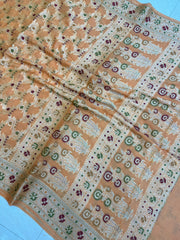 Pure Chiffon Khaddi Banarasi Saree - The Handlooms