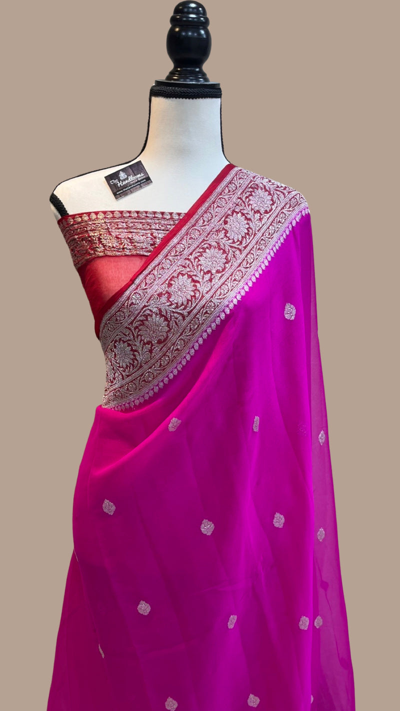 Pure Georgette Banarasi Saree - The Handlooms