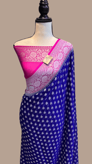 Khaddi Georgette Banarasi Saree - The Handlooms