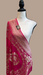 Pure Khaddi Georgette Dupatta - water zari - The Handlooms