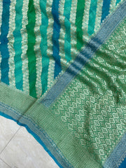 Khaddi Georgette Handloom Banarasi Saree - The Handlooms