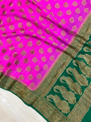 Pure Chiffon Khaddi Banarasi Saree - The Handlooms