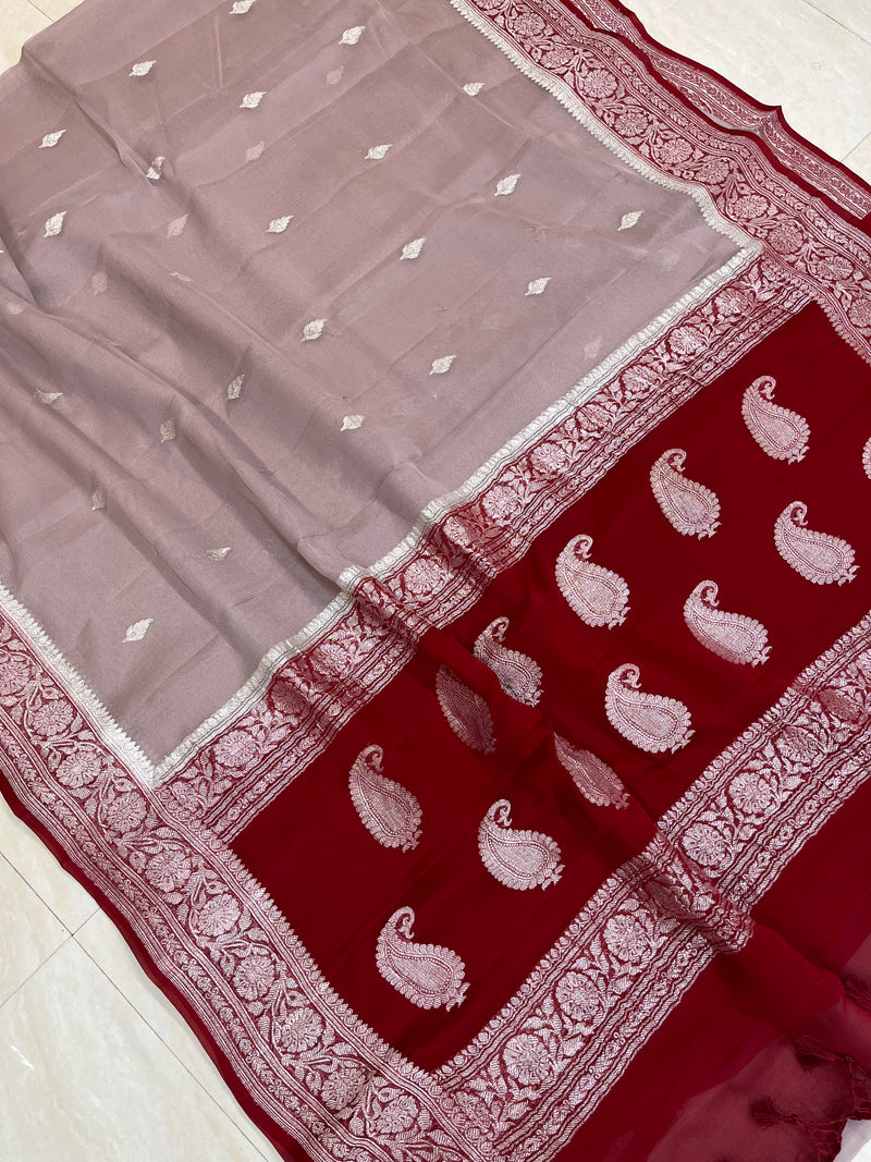 Pure Georgette Banarasi Saree - The Handlooms
