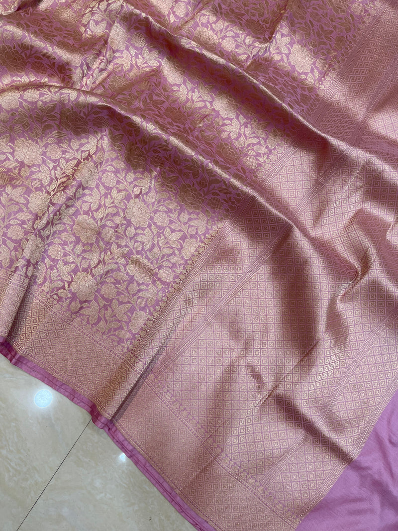Pure Katan Silk Banarasi Handloom Saree - Tanchui Brocade - The Handlooms