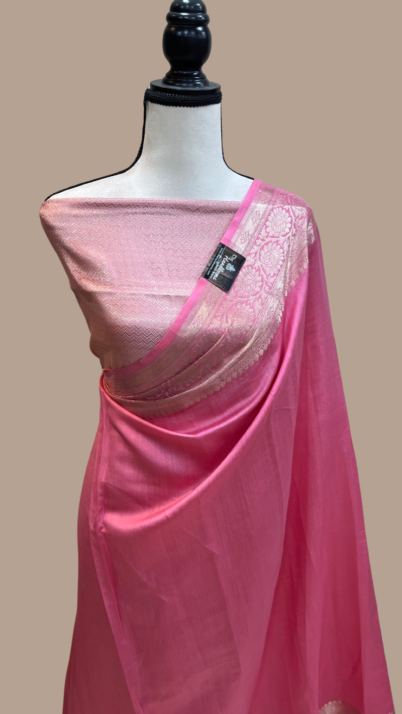 Pure Dupion Silk Banarasi Saree - The Handlooms