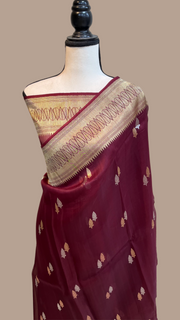 Pure Kora Handloom Banarasi Saree - The Handlooms
