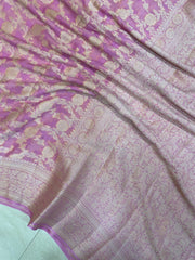 Pure Chiffon Khaddi Banarasi Saree - The Handlooms