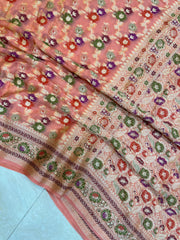 Pure Chiffon Khaddi Banarasi Saree - The Handlooms