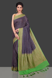 Khaddi Georgette Banarasi Saree -  Antique zari - The Handlooms