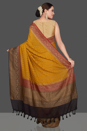 Khaddi Georgette Banarasi Saree -  Antique zari - The Handlooms