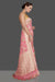 Pink Khaddi Georgette Handloom Banarasi Saree - All over jaal work with meenakari - The Handlooms