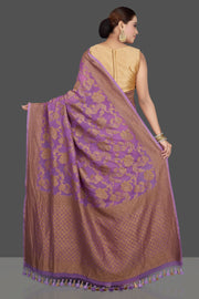Khaddi Georgette Banarasi Saree -  Antique zari - The Handlooms