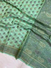 Pure Butter Crepe Banarasi Saree - The Handlooms