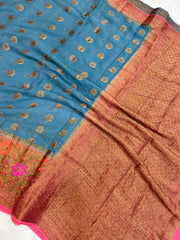 Pure Chiffon Khaddi Banarasi Saree - The Handlooms