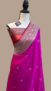 Pure Georgette Banarasi Saree - The Handlooms