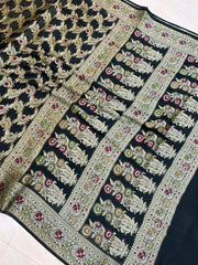 Pure Chiffon Khaddi Banarasi Saree - The Handlooms